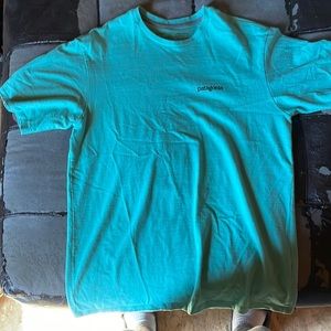 Mens Patagonia Neon green Tee size small